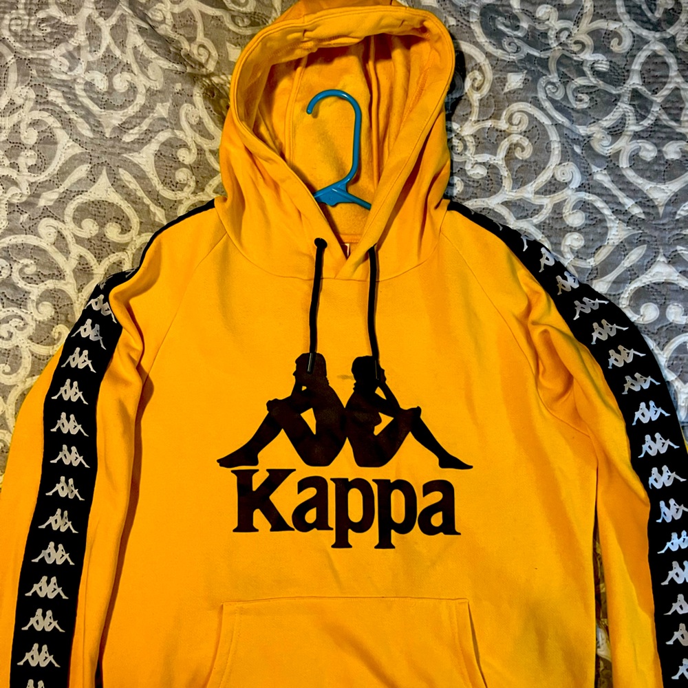 KAPPA - Yellow Kappa Sweater with Hoodie